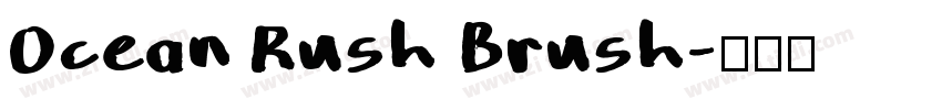 Ocean Rush Brush字体转换